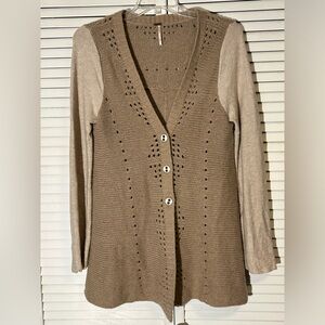 Free People Oatmeal Wool Sweater NWOT Size L